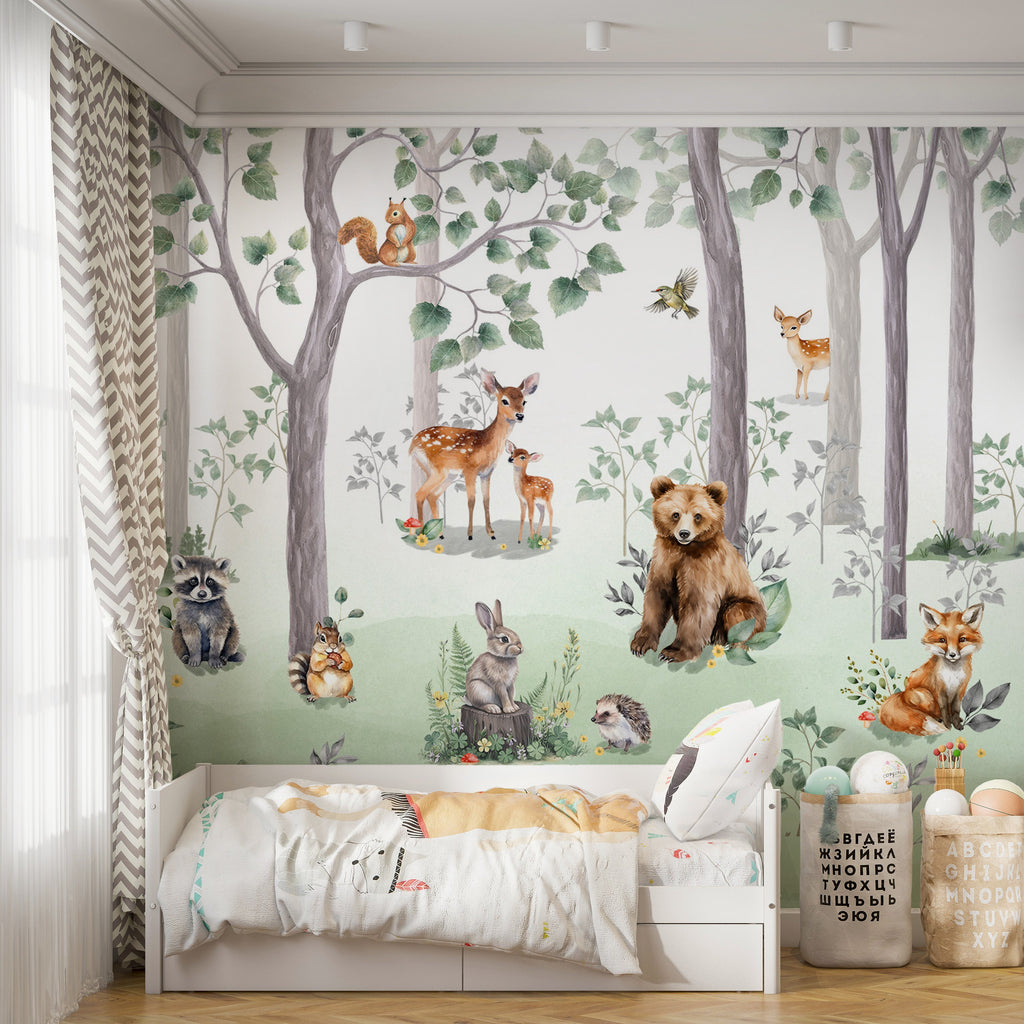 Woodland Friends Wallpaper