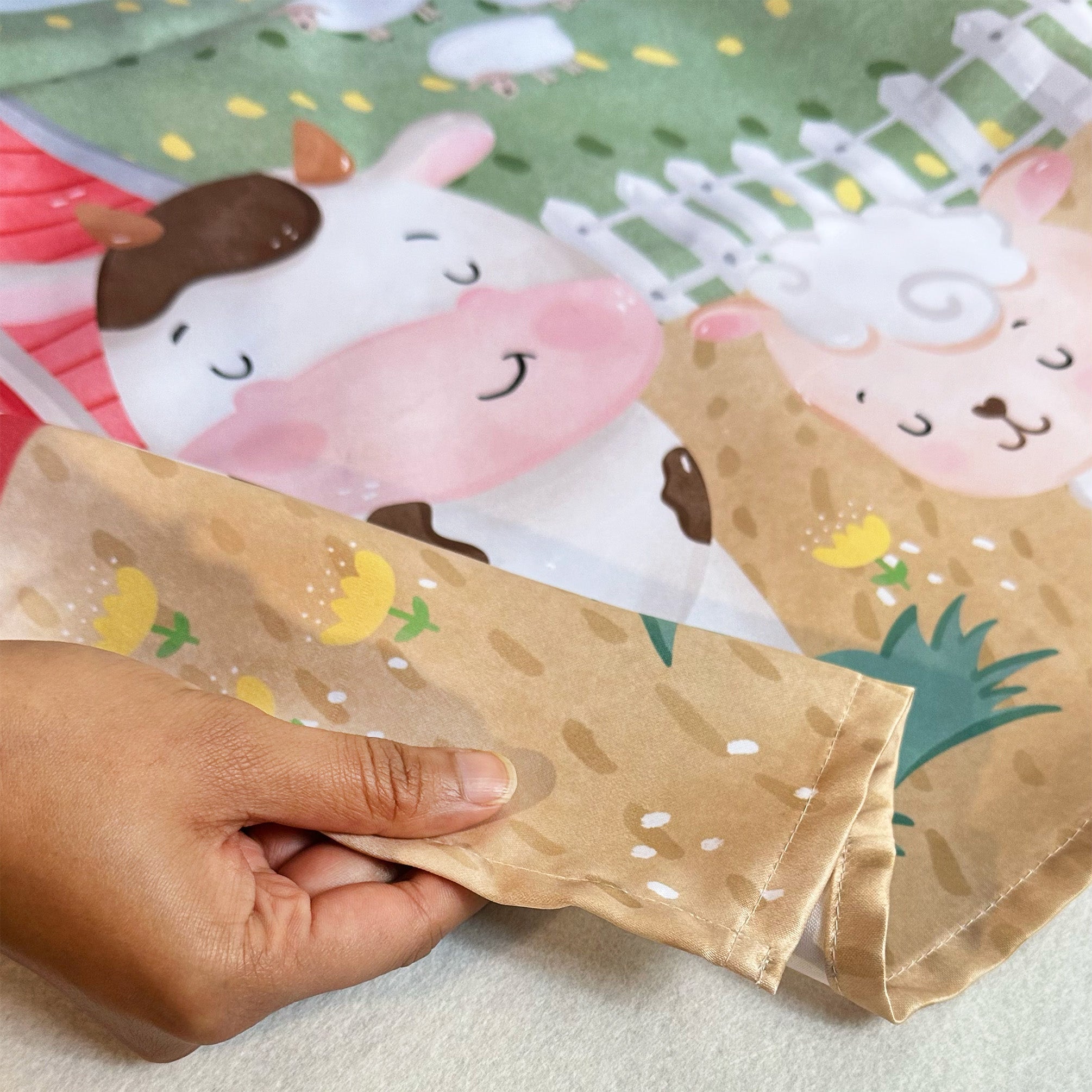 Farm Animals Milestone Blanket