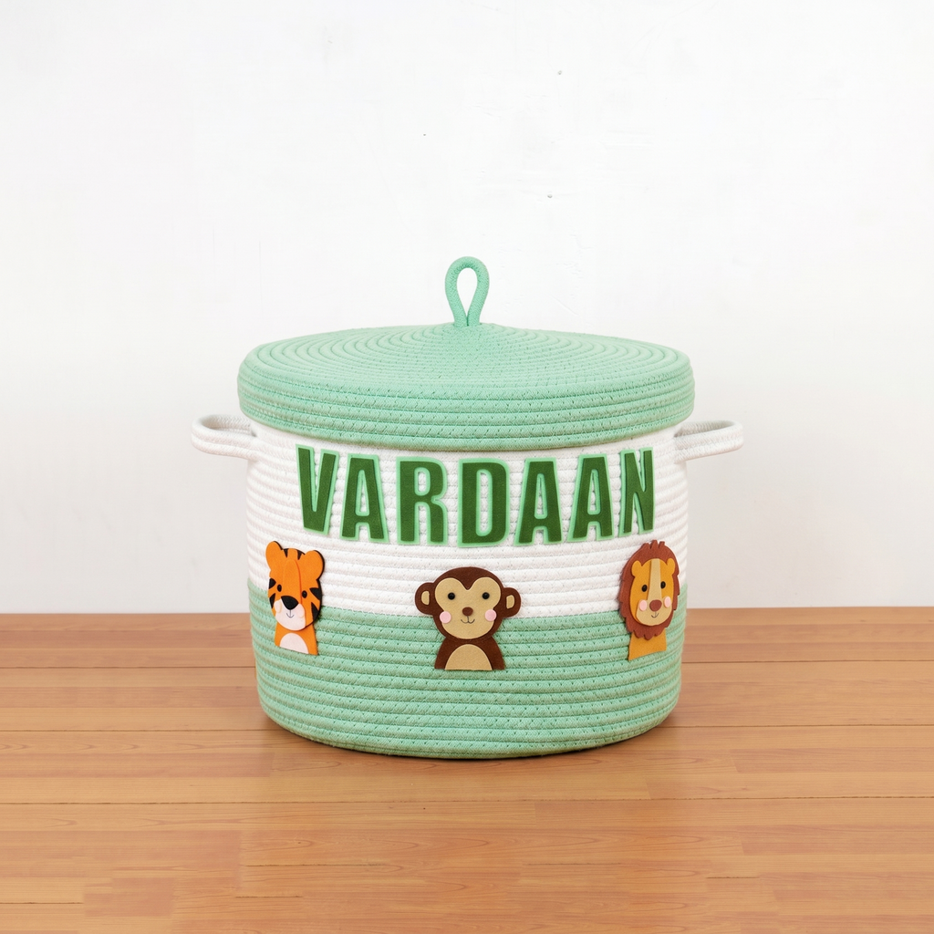 Safari Animals Storage Basket