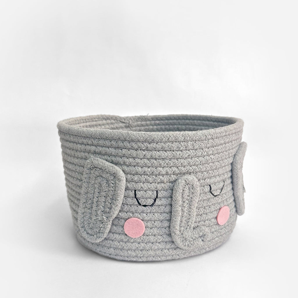 Elephant Grey Storage Basket