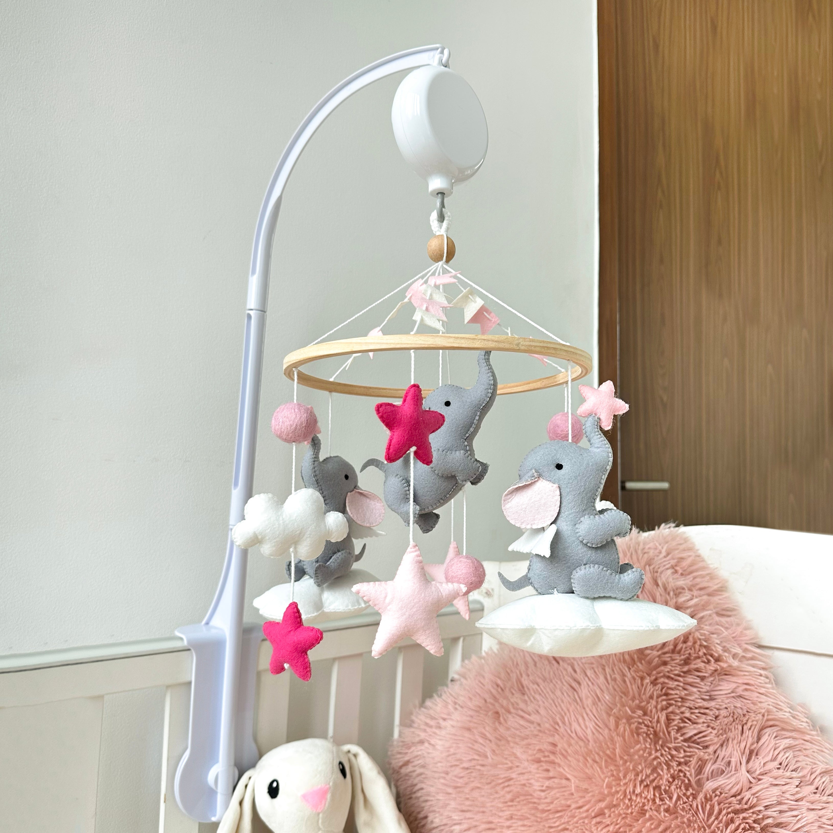 Pink Cot Mobile