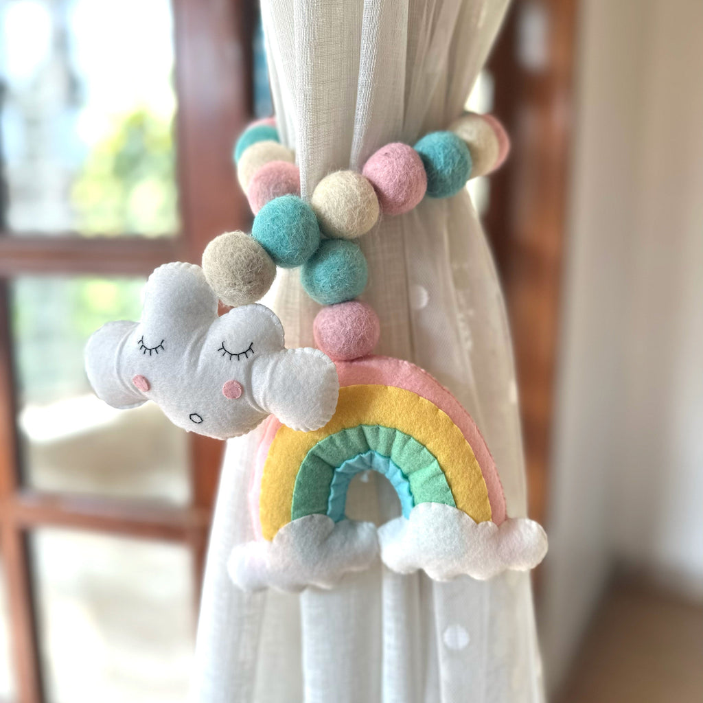 Rainbow Cloud Curtain Ties