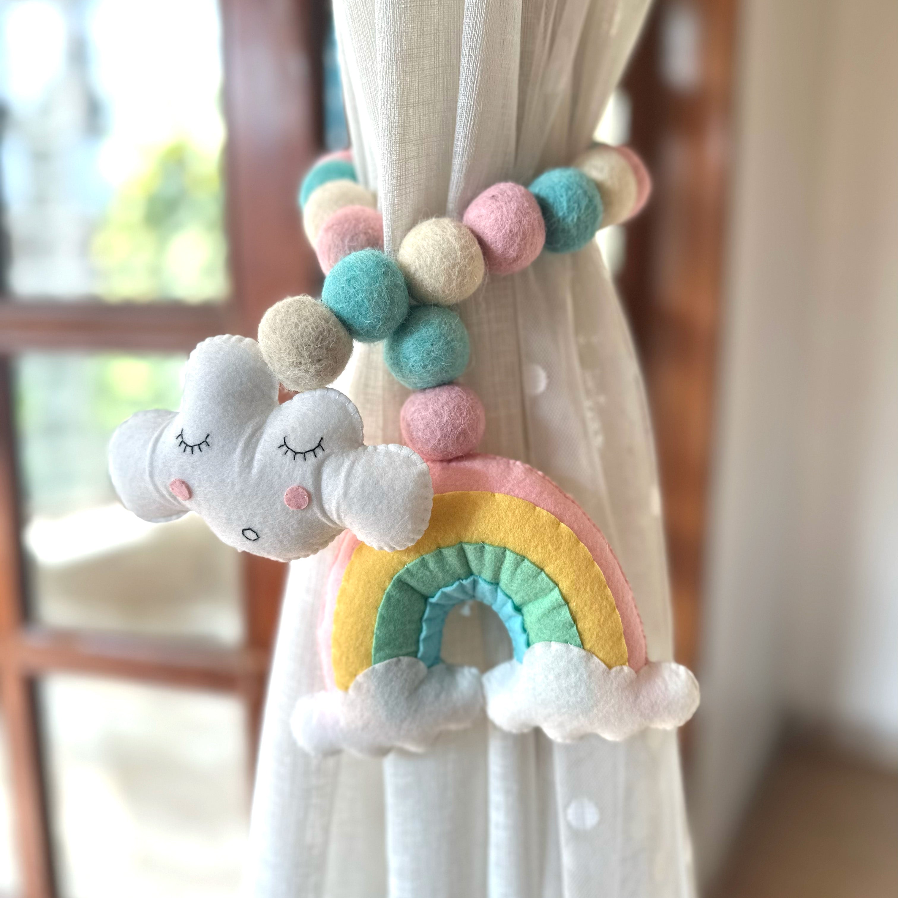 Rainbow Cloud Curtain Ties