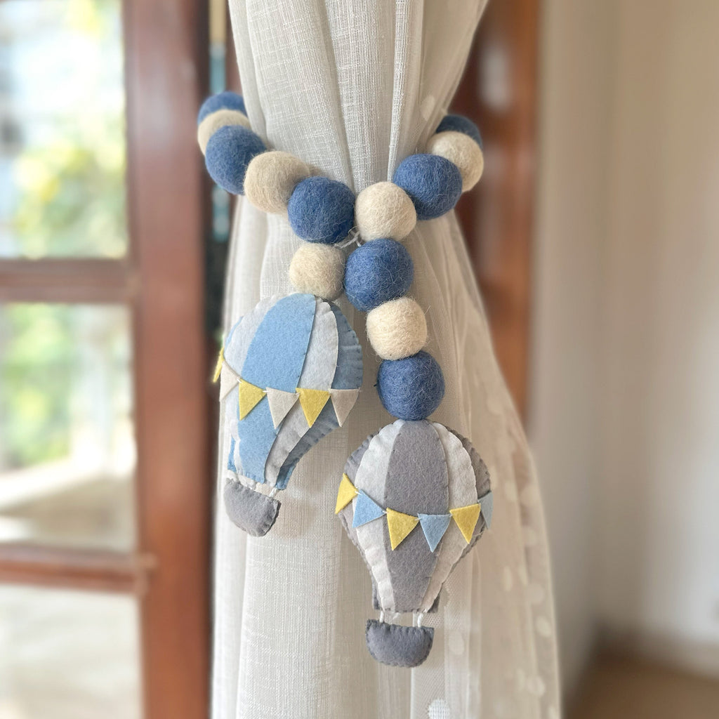 Blue Hot Curtain Ties
