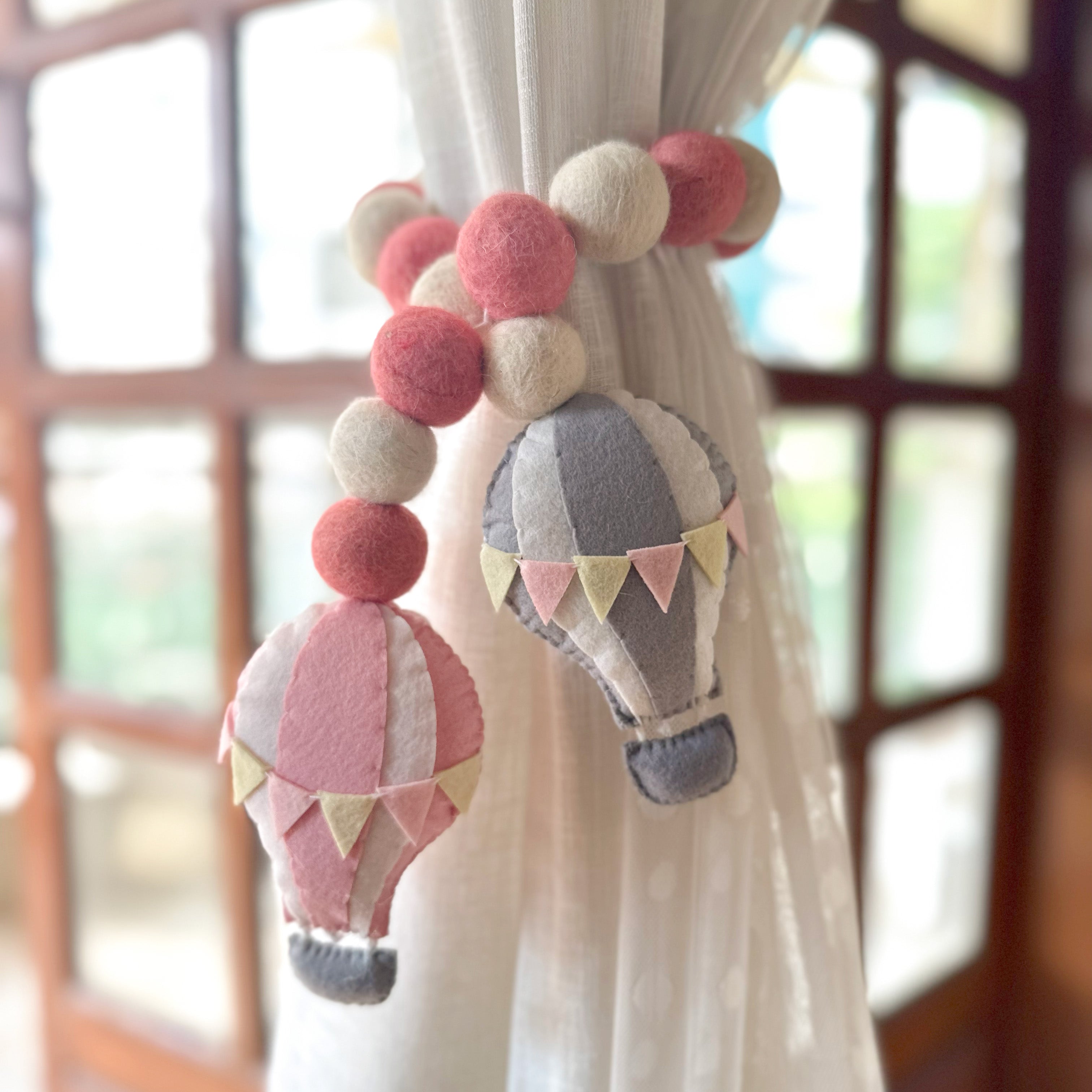 Pink Hot Curtain Ties