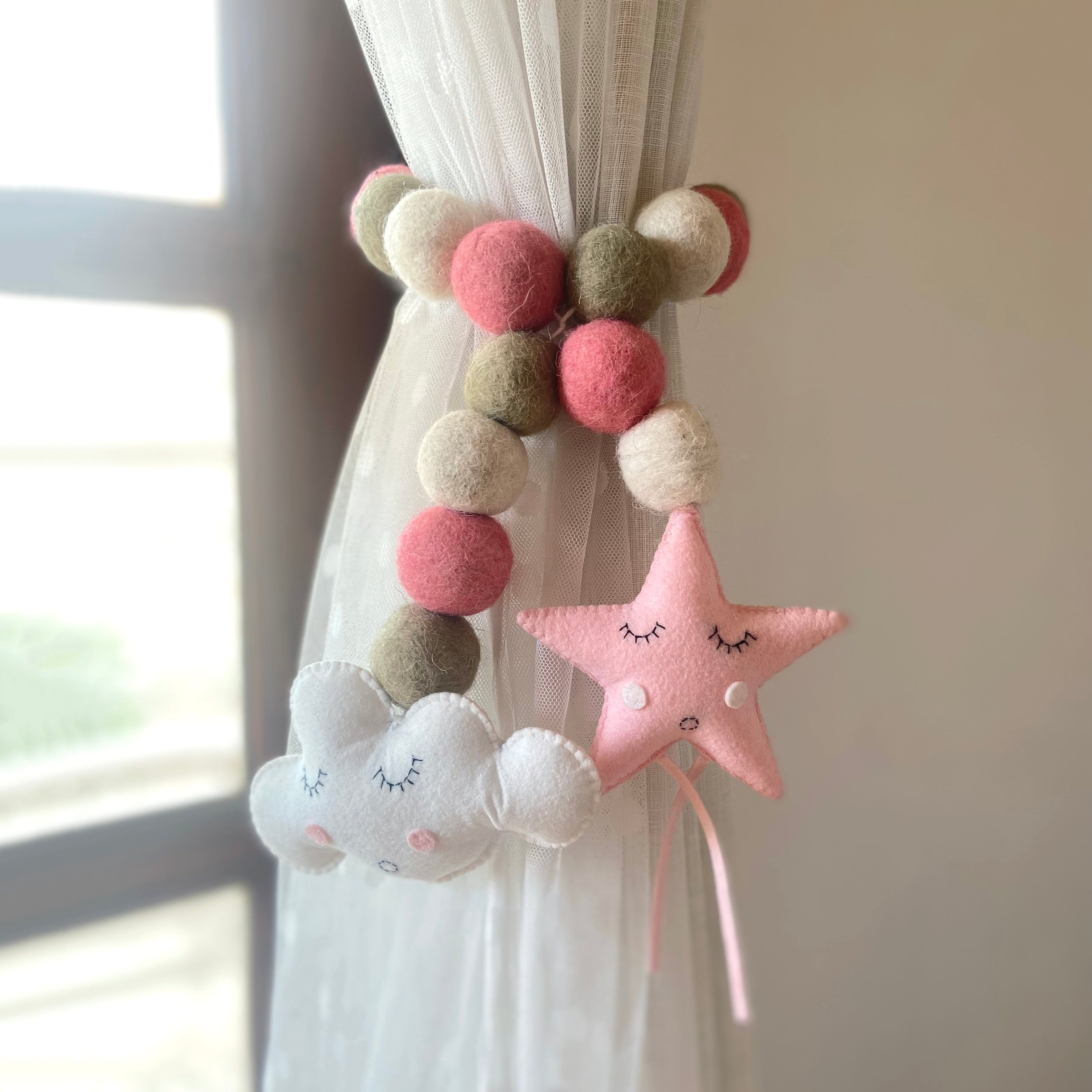 Cloud Star Curtain Ties