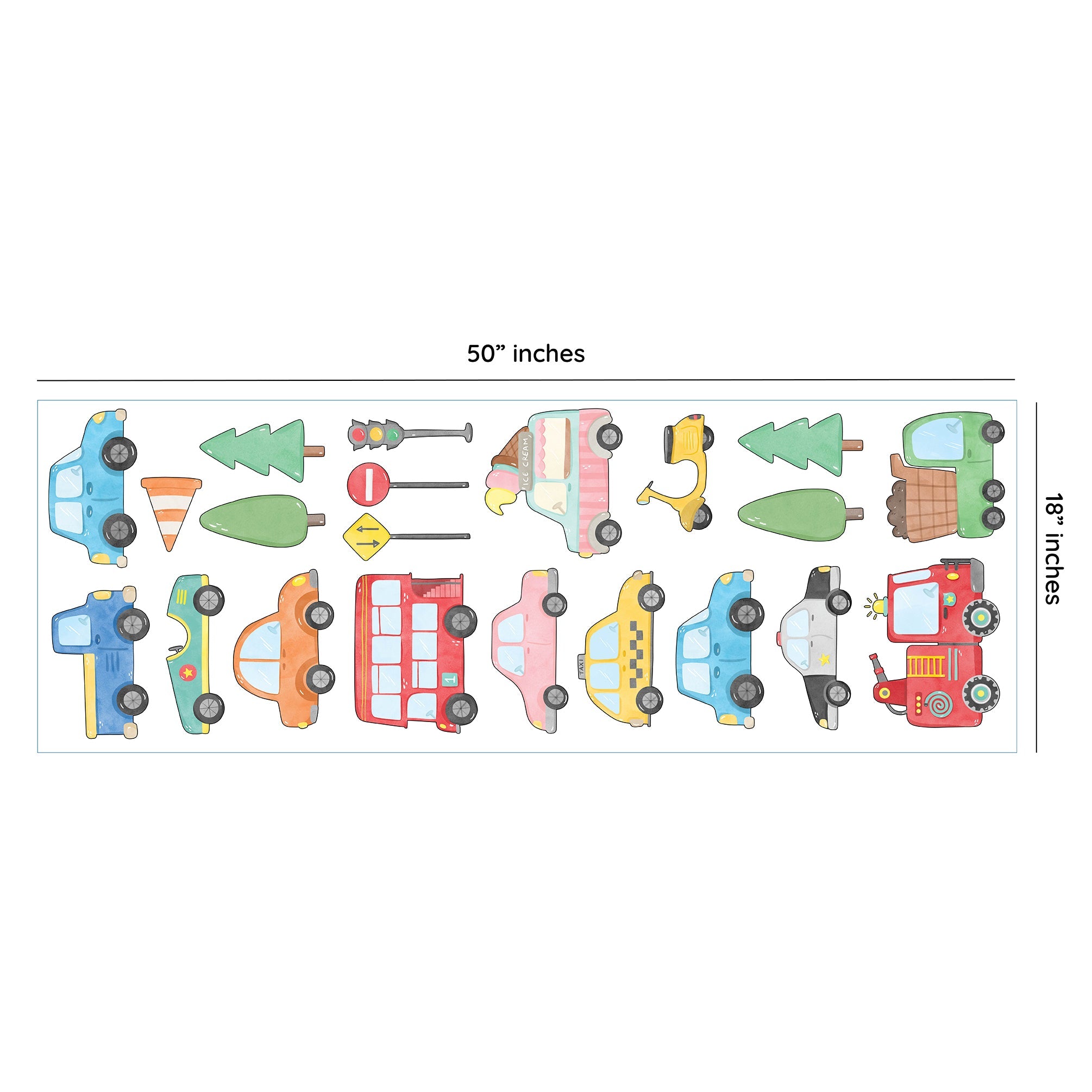 City Cars Wall Sticker