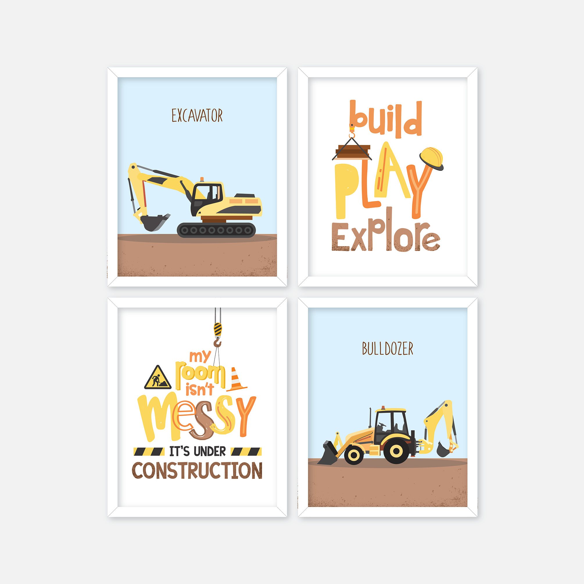 Construction Quote Wall Art