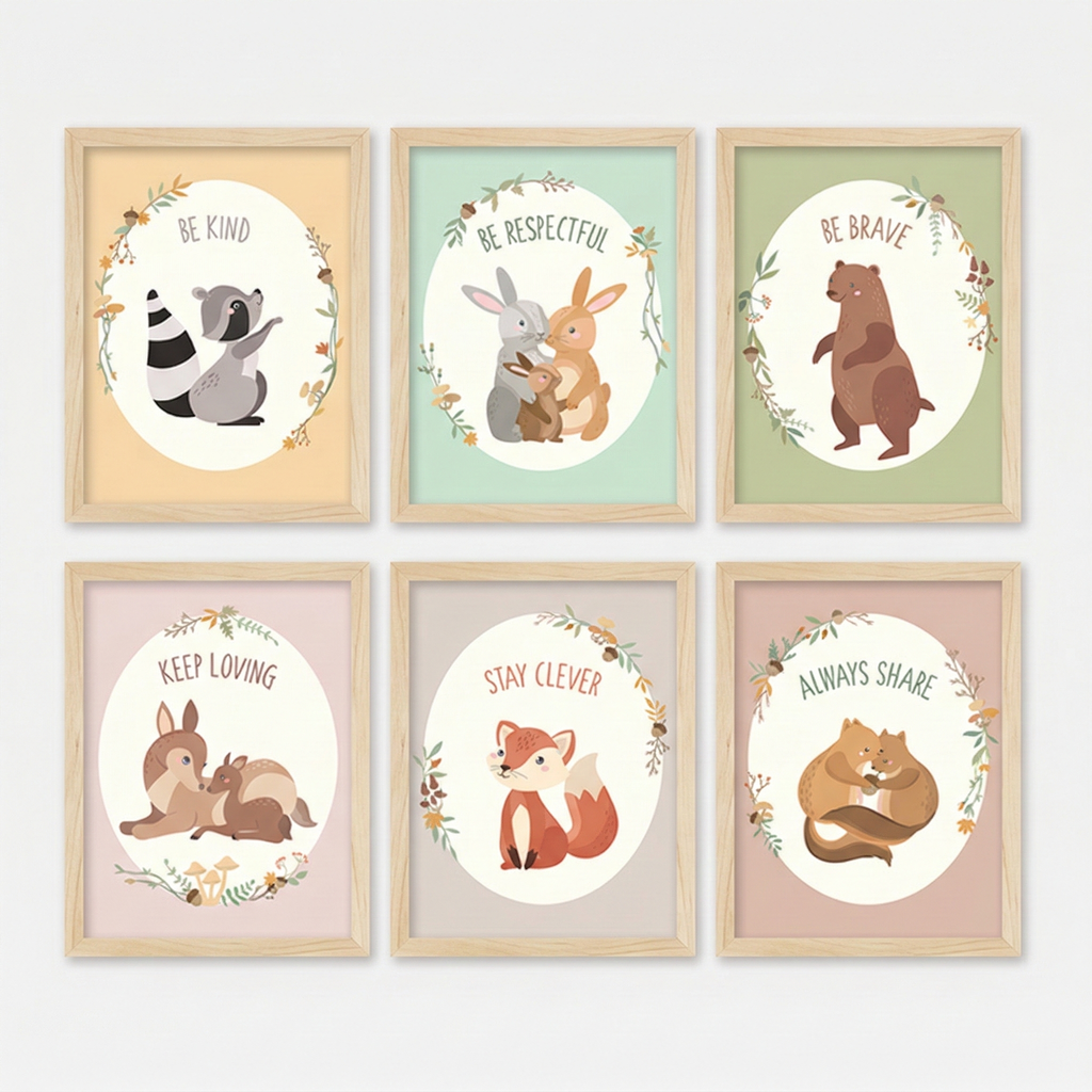 Woodland Friends Wall Art