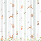Winsome Woodland Animal Wallpaper