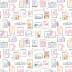 Enchanted Animal Portrait Wallpaper