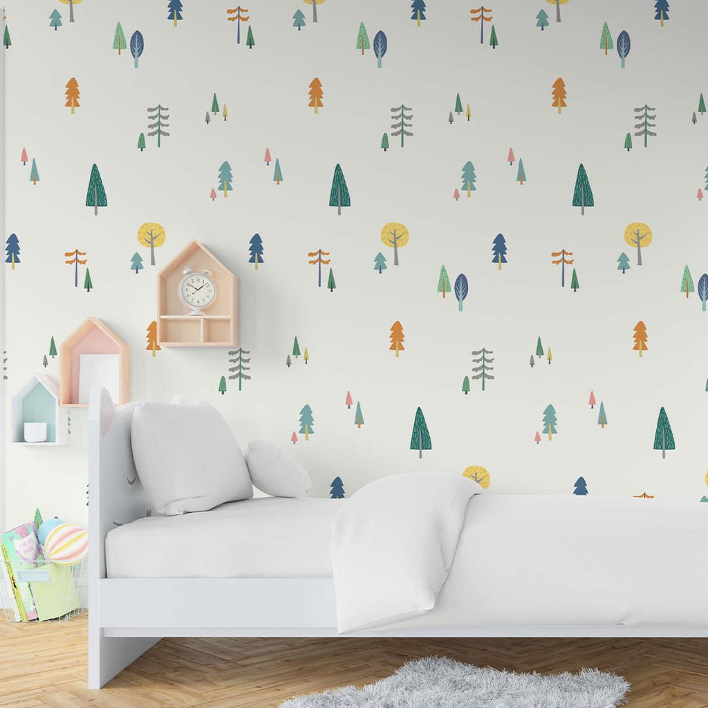 Woodland Trees Wallpaper