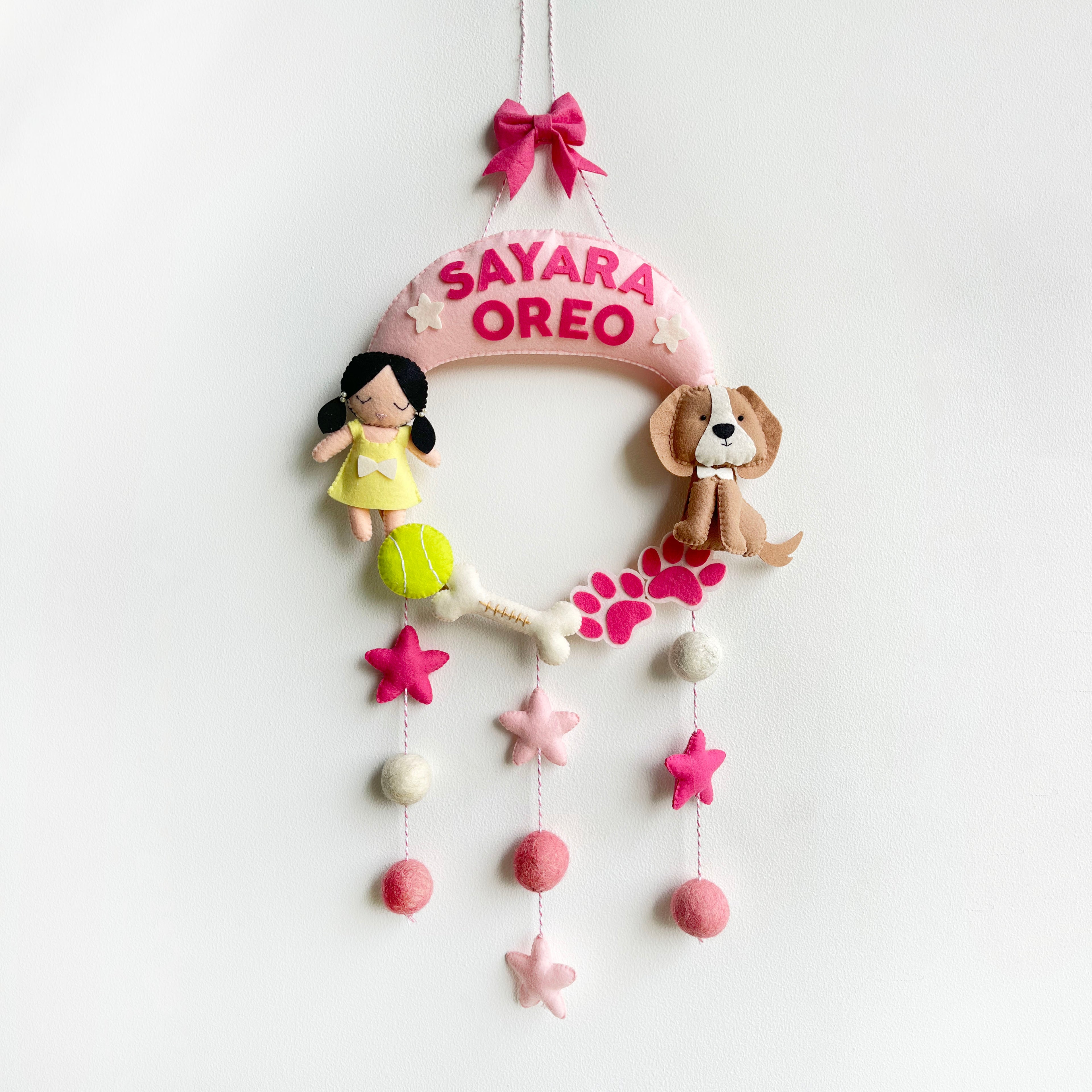 Pink Name Hanging