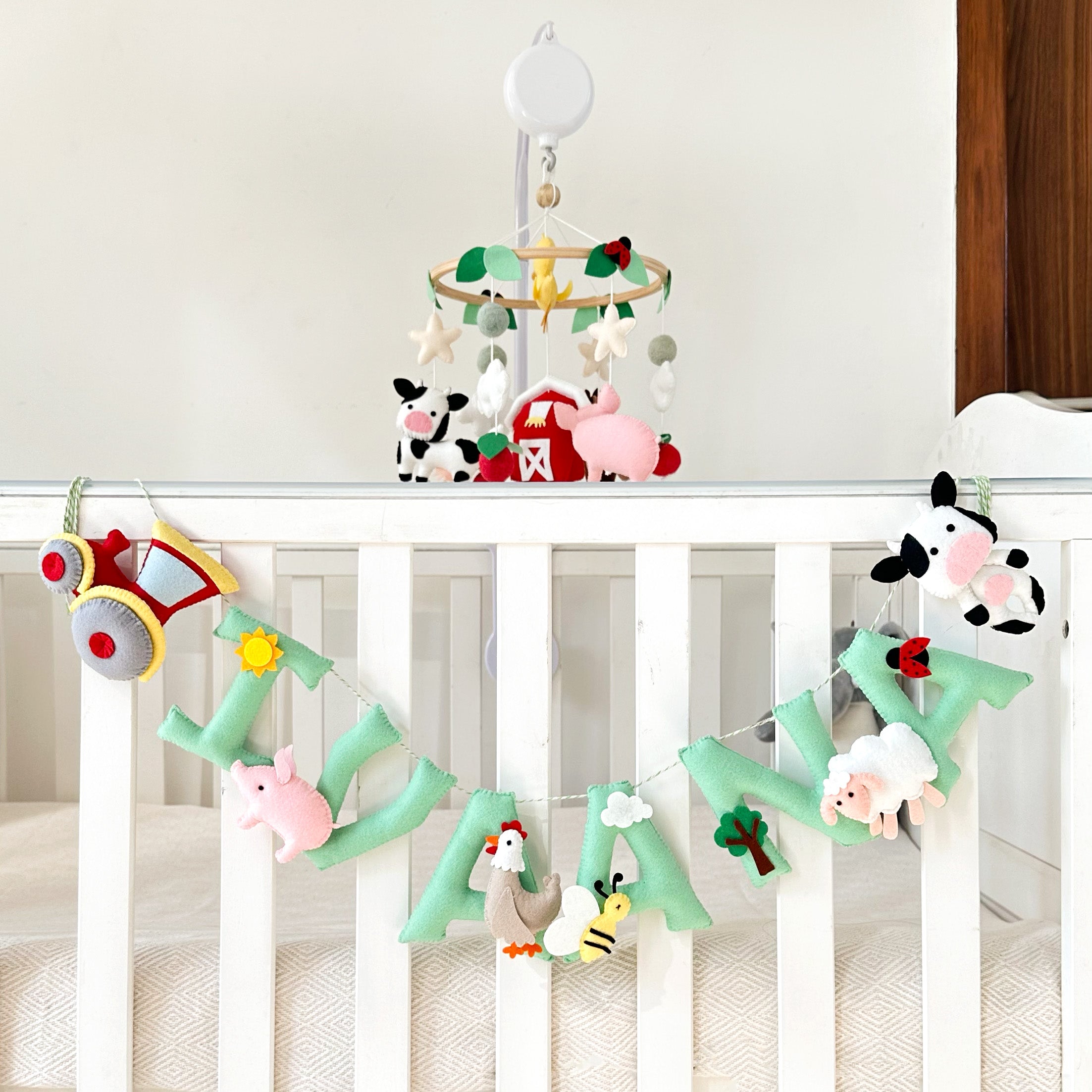 Farm Animals Name Hanging