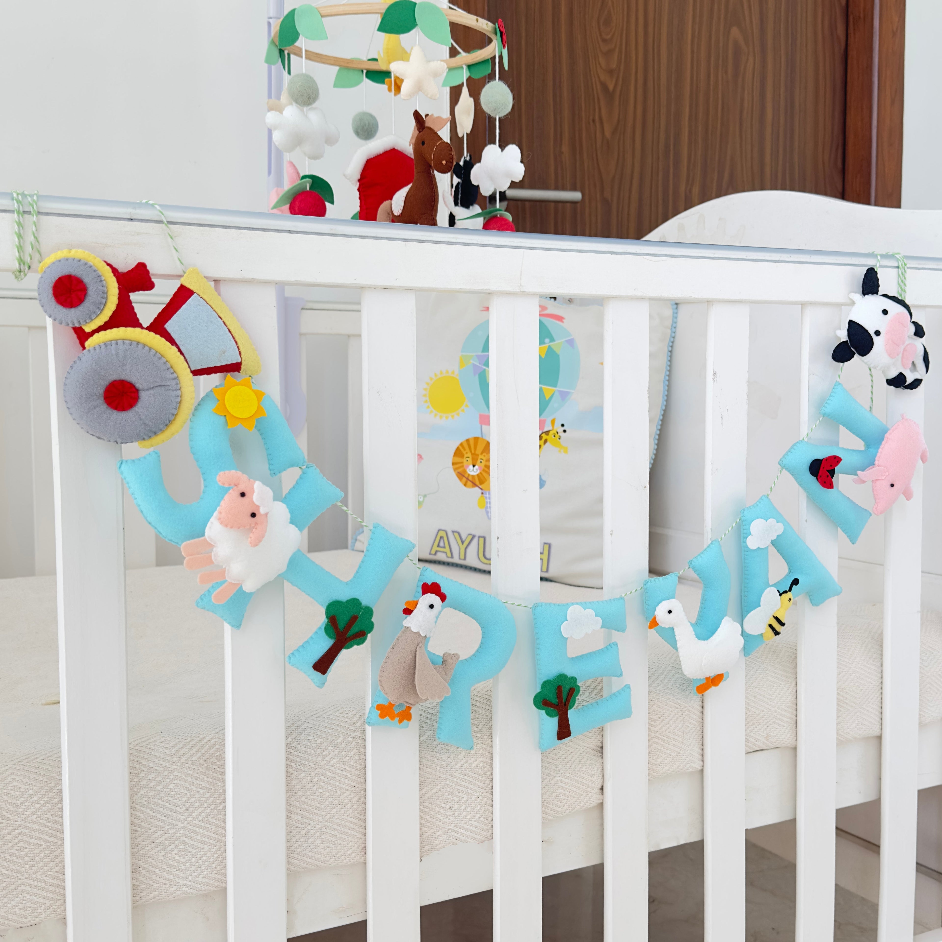 Farm Animals Name Hanging