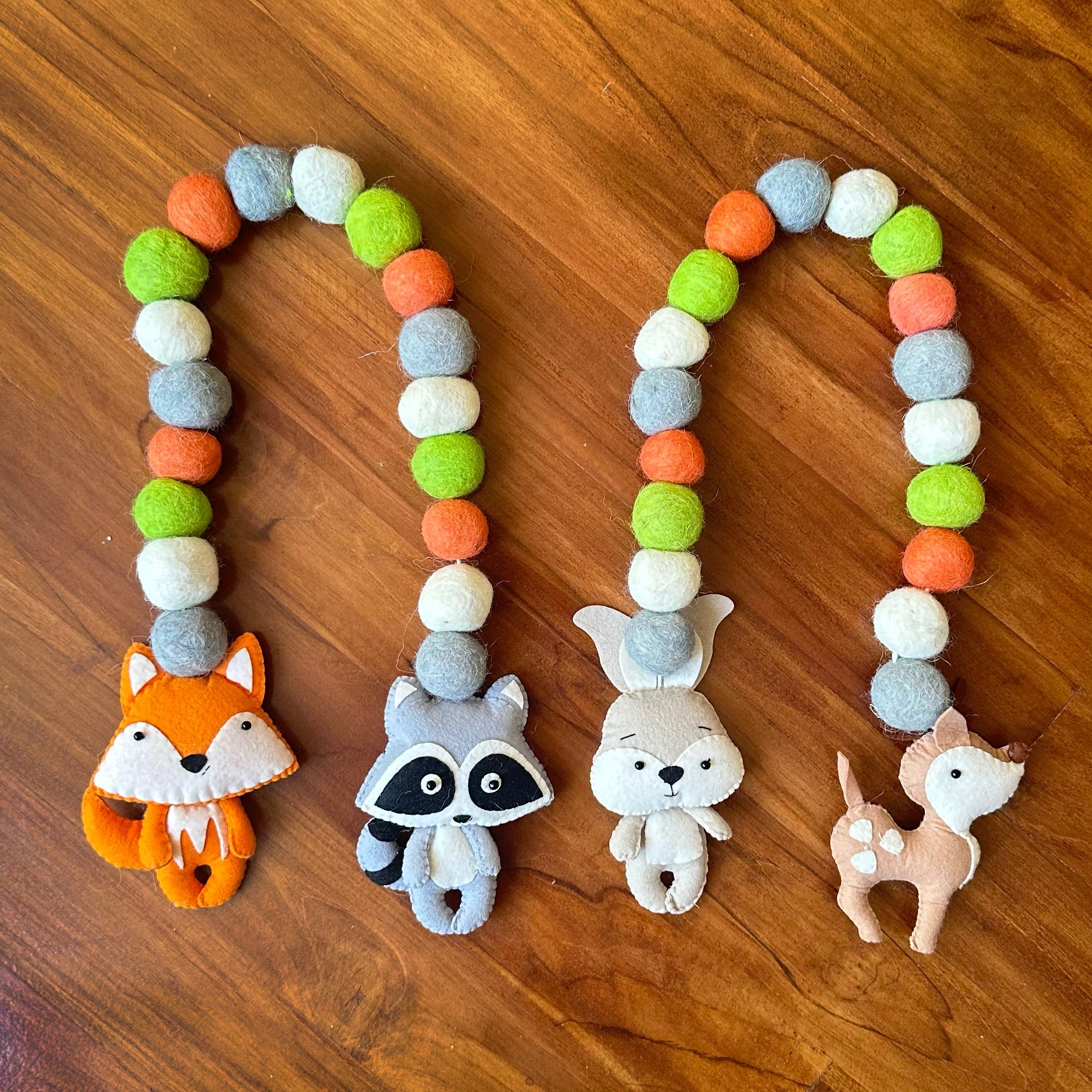Woodland Animals Curtain Ties