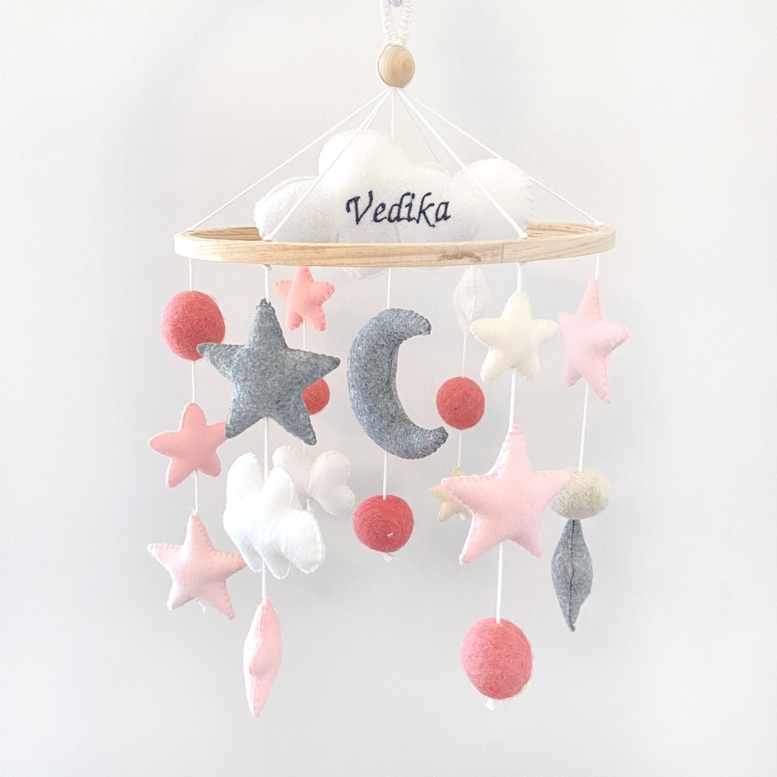 Pink Cot Mobile