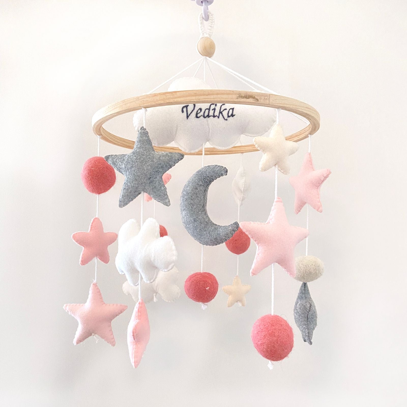 Pink Cot Mobile