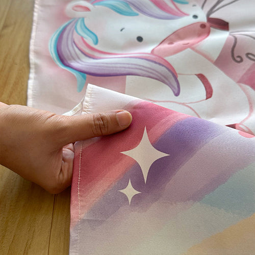 Flying Unicorns Milestone Blanket