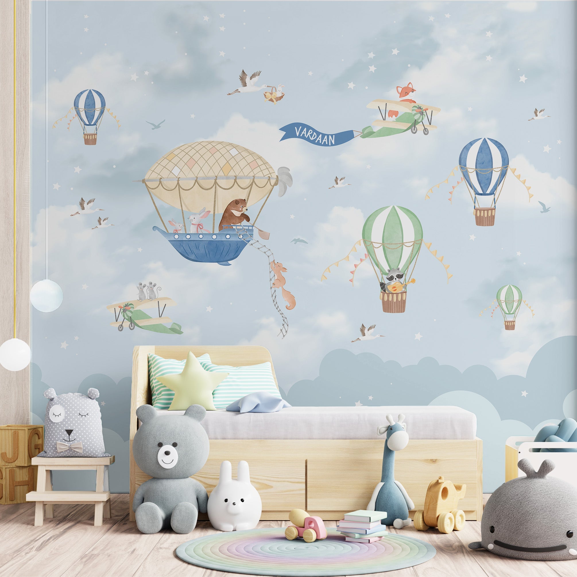 Blue Hot Air Wallpaper