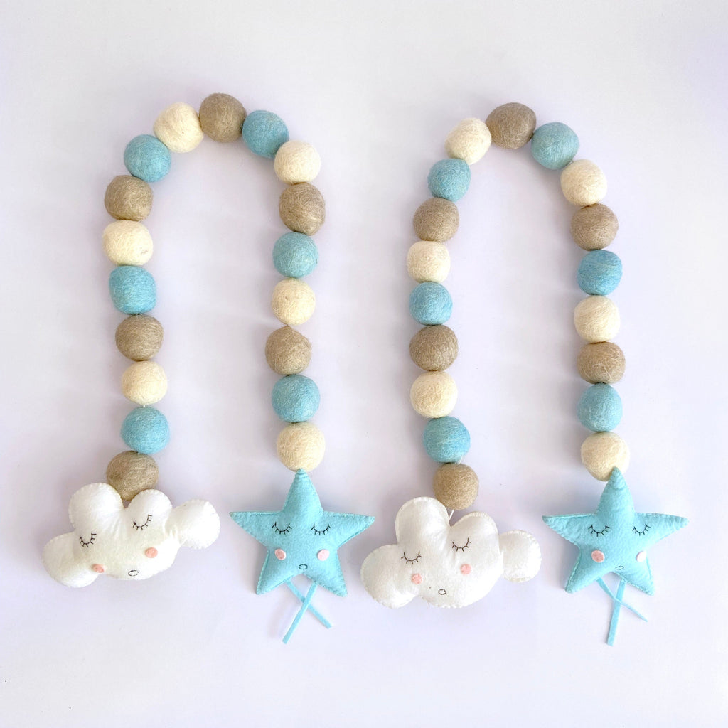 Cloud Star Curtain Ties