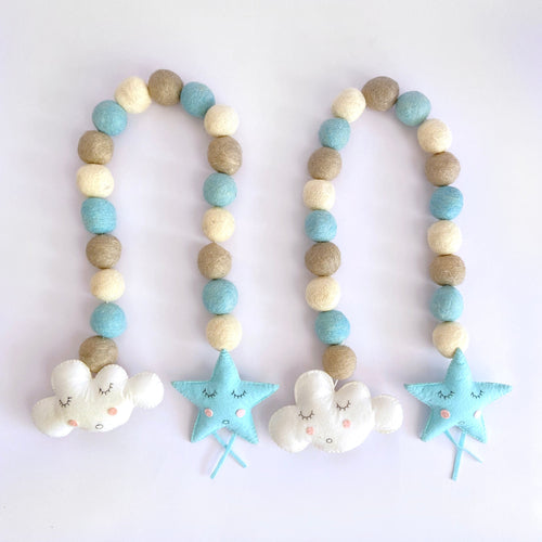 Cloud Star Curtain Ties