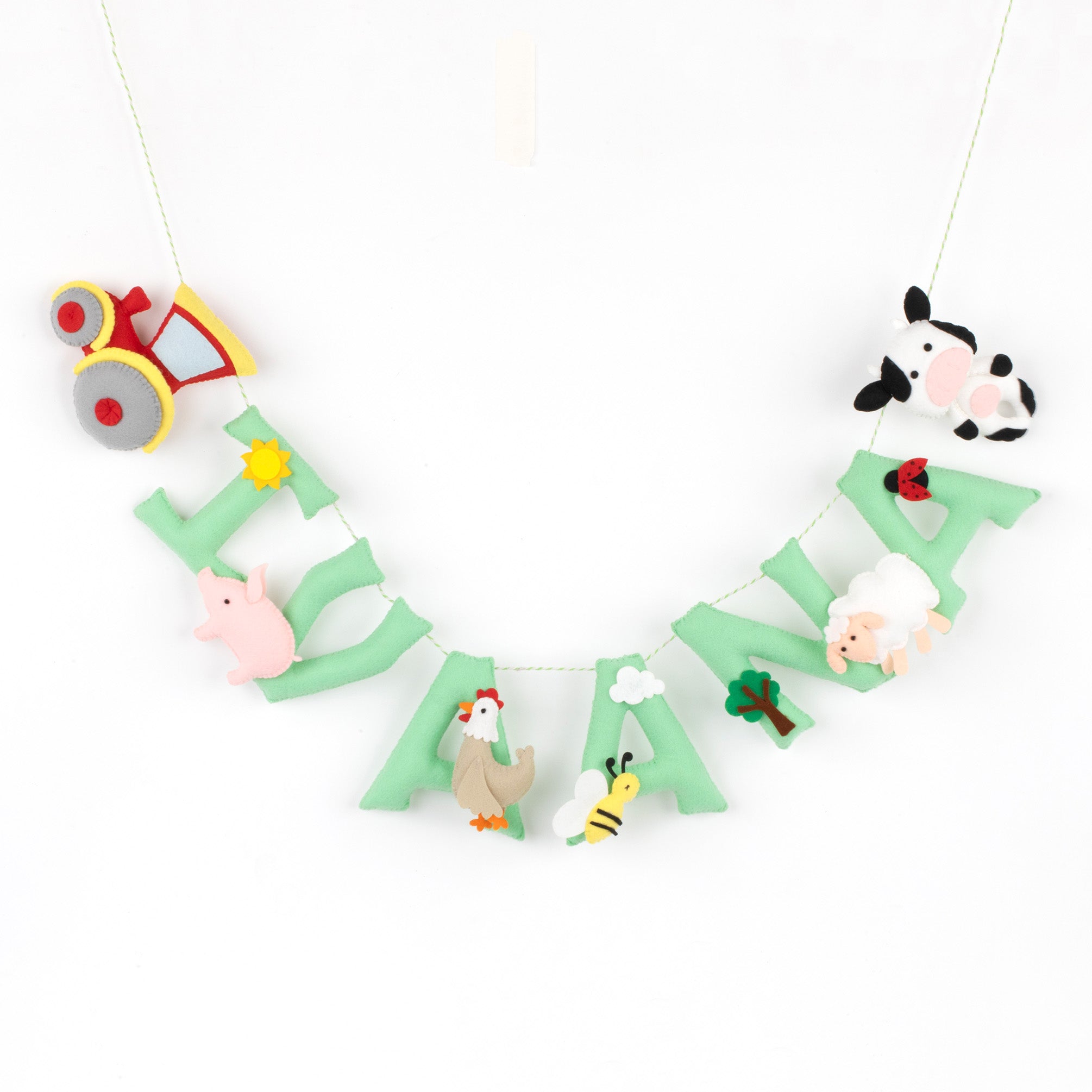 Farm Animals Name Hanging