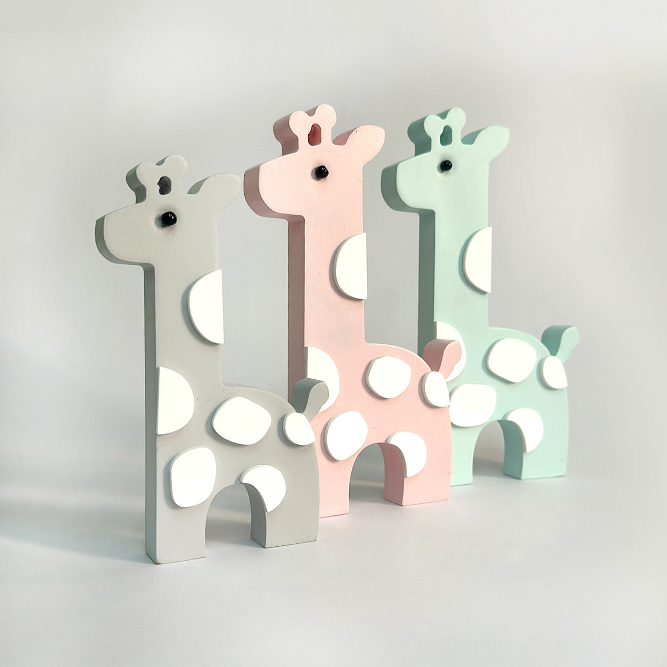 Giraffe Family Shelf Decor