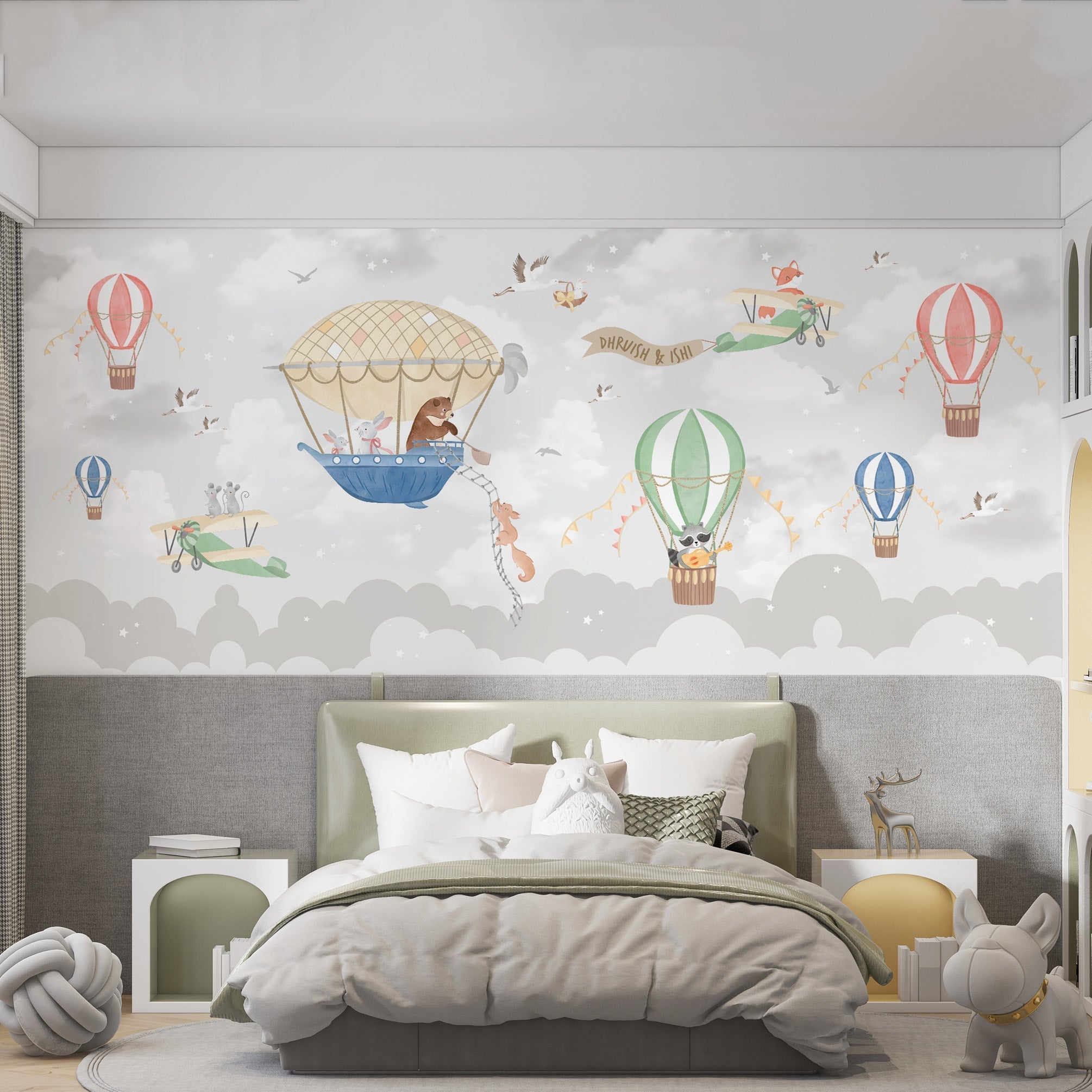 Grey Hot Air Wallpaper