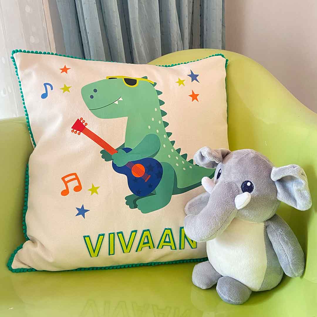 Throw Dino Throw Cushion