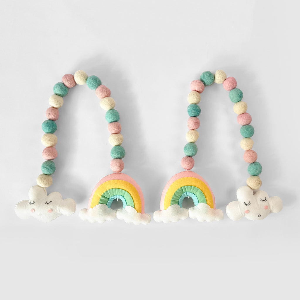 Rainbow Cloud Curtain Ties