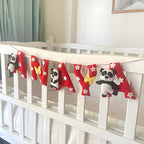 Pandas Stars Name Hanging