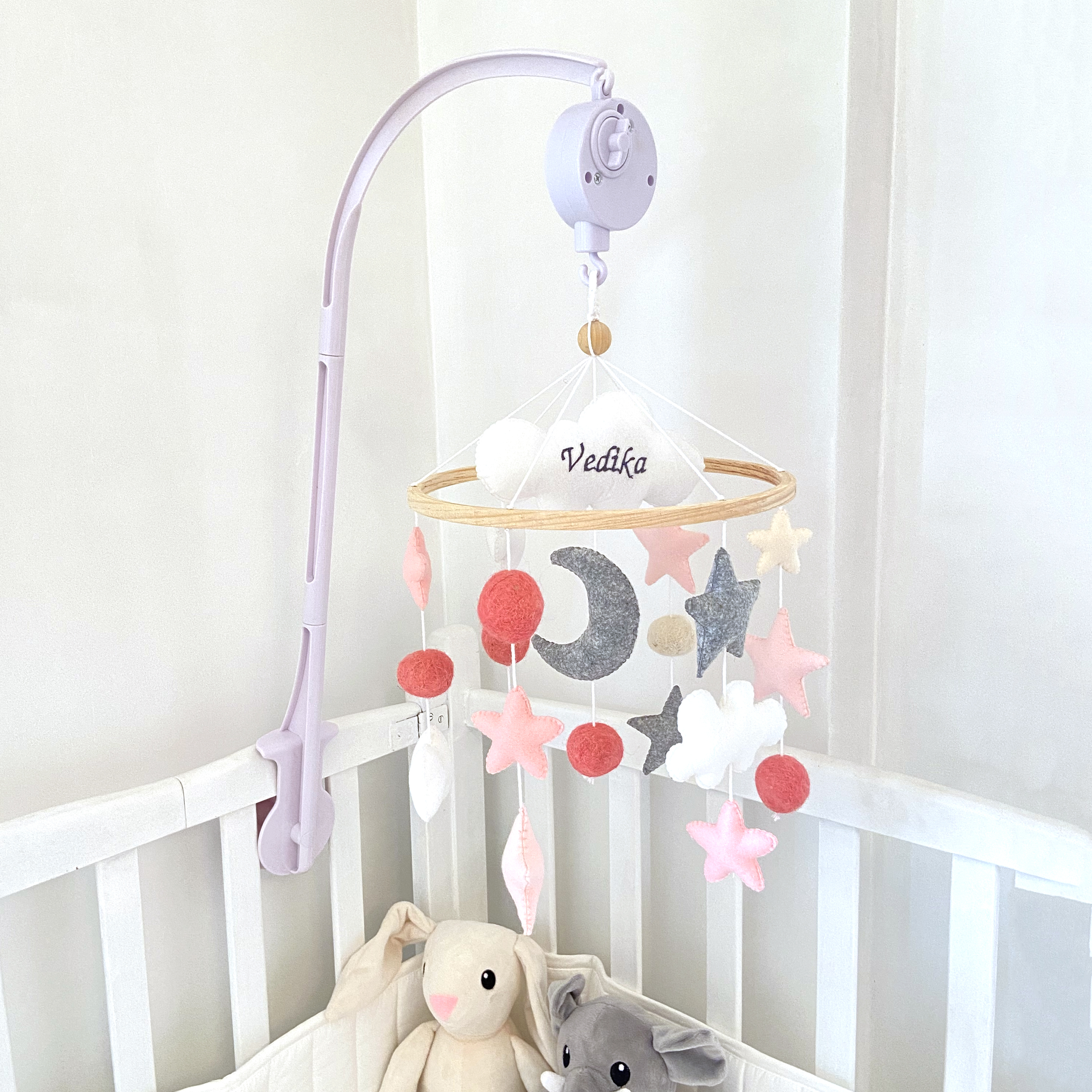 Pink Cot Mobile