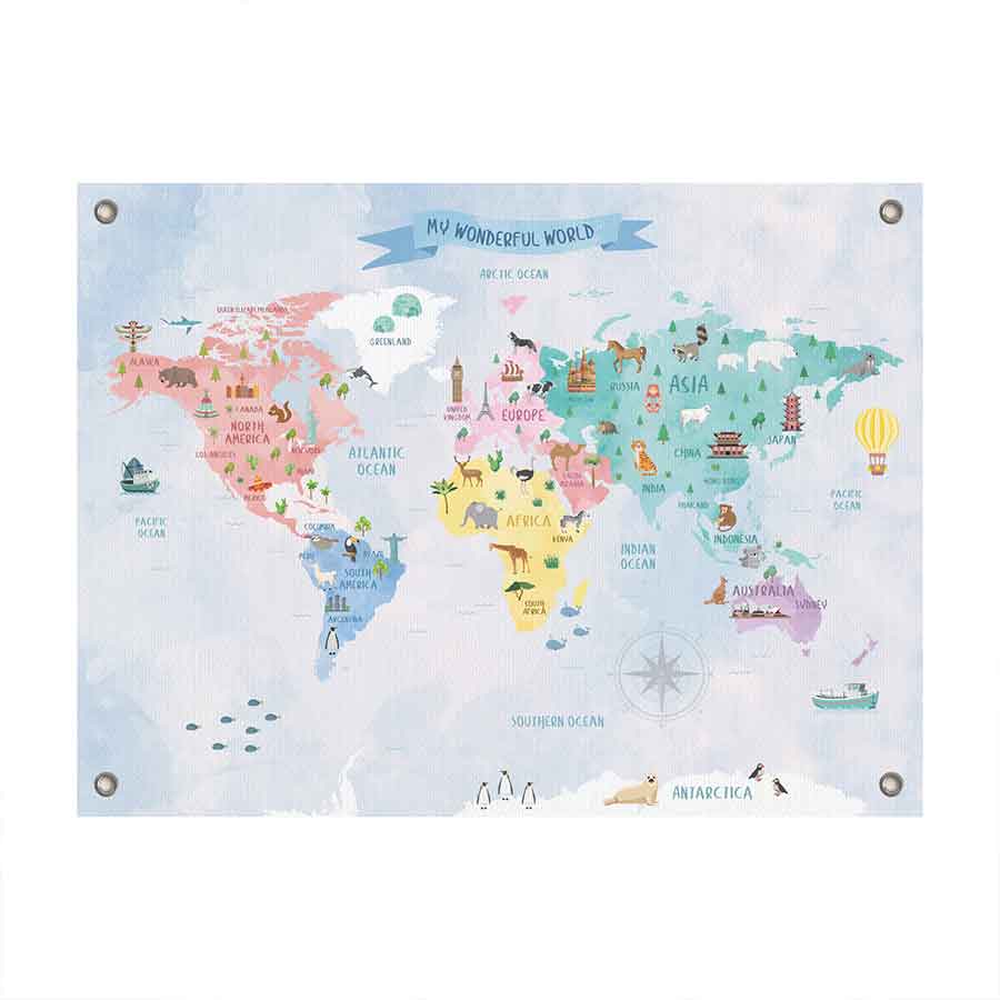 World Map Wall Art