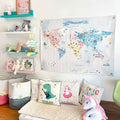 World Map Wall Art