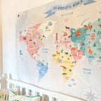World Map Wall Art