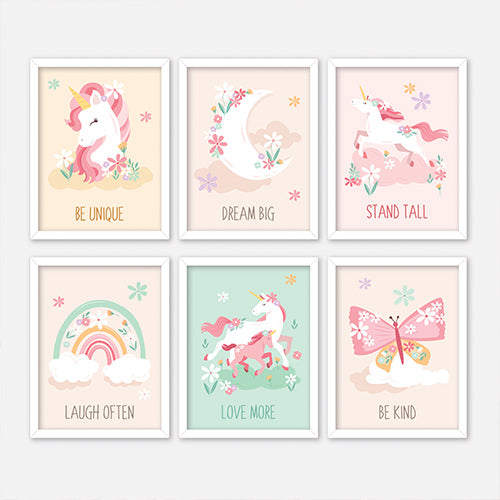 Unicorn Rainbows Wall Art