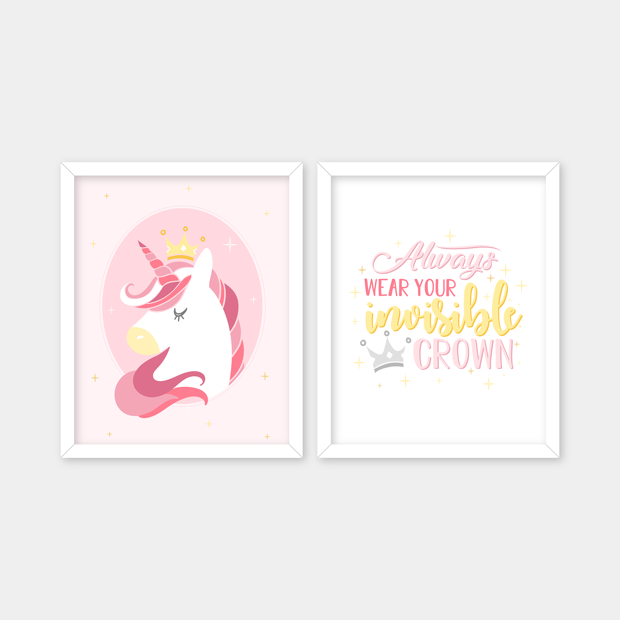 Unicorn Crown Wall Art