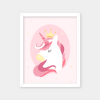 Unicorn Crown Wall Art