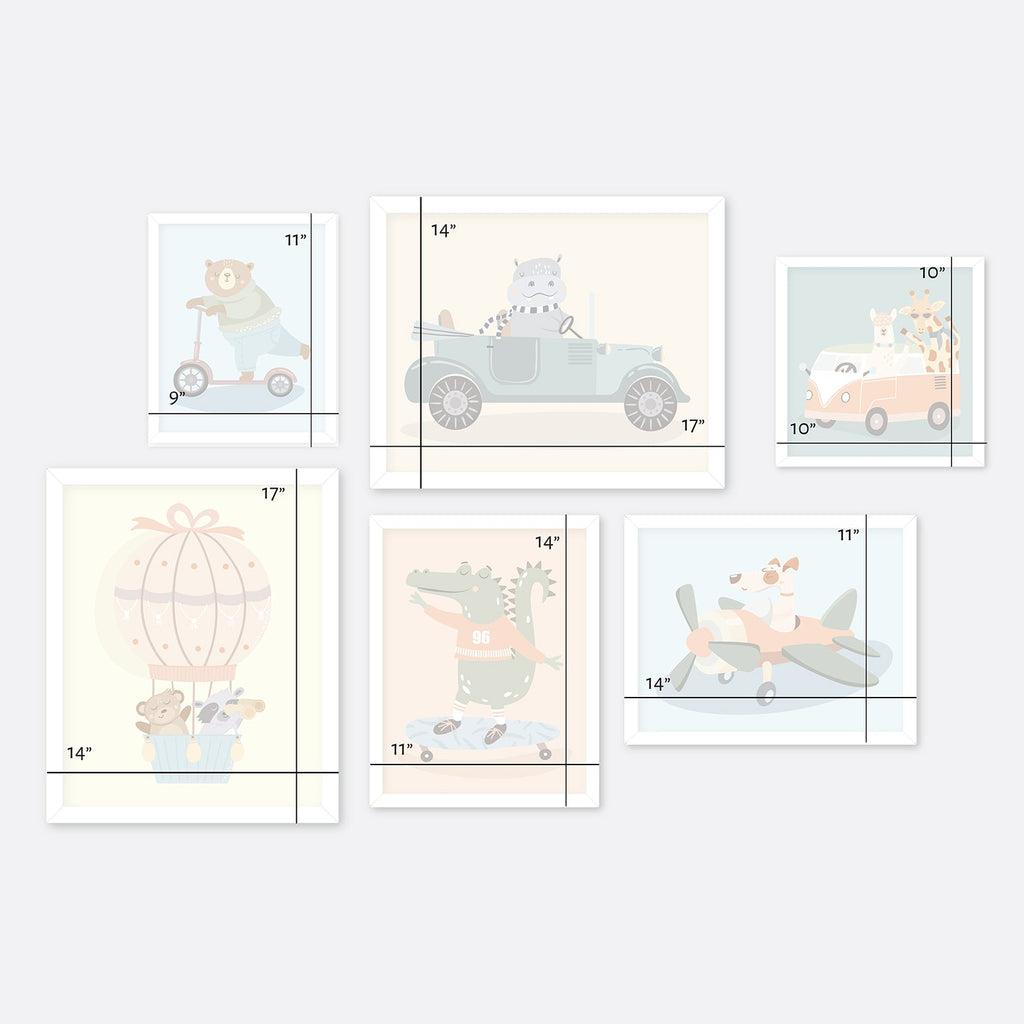Animals Vehicles Wall Art