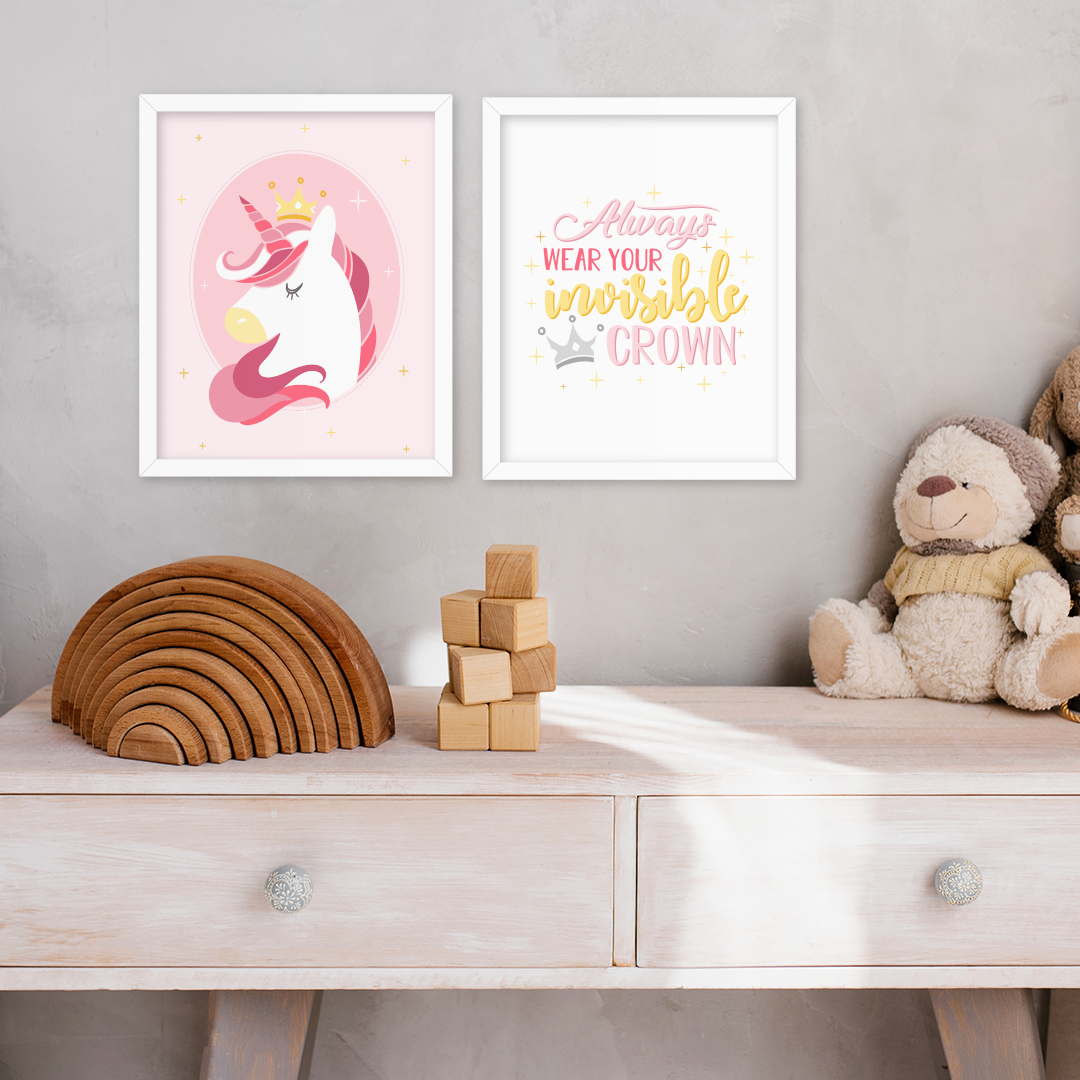 Unicorn Crown Wall Art
